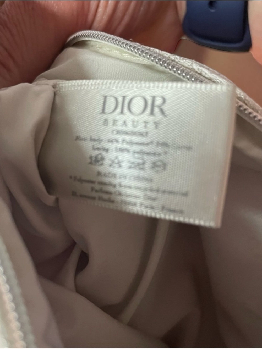 NIB Dior Beauty Silver Shimmer Cosmetic Pouch Bag Velvet Dustbag Star Charm - Picture 11 of 11